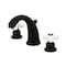 Kingston Brass KB980PX Victorian 2-Handle 8" Widespread Bathroom Faucet, Matte Black KB980PX - alternate 1